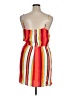 Express 100% Rayon Stripes Orange Casual Dress Size XL - photo 2