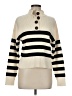 Industry Stripes Ivory Pullover Sweater Size M - photo 1