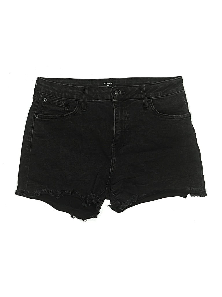 Pre-owned Just Black Denim Shorts In Black