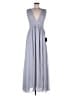 Lulus 100% Polyester Solid Gray Casual Dress Size M - photo 1