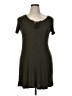 Forever 21 Chevron-herringbone Green Casual Dress Size XL - photo 1