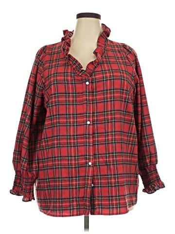 chic soul (chicsoul.com) Long Sleeve Button-Down Shirt (view 1)