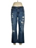 CAbi 100% Cotton Hearts Blue Jeans Size 6 - photo 1