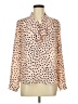 Jones & Co 100% Polyester Polka Dots Ivory Long Sleeve Blouse Size M - photo 1
