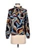 Shein Blue Long Sleeve Blouse Size 4 - photo 2