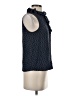 FRAME 100% Silk Blue Sleeveless Silk Top Size XS - photo 4