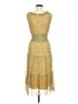 Max Studio Paisley Yellow Casual Dress Size M - photo 2