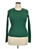 Moda International 100% Cotton Green Pullover Sweater Size XL - photo 1