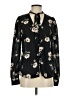 Lulus 100% Polyester Floral Black Long Sleeve Blouse Size S - photo 1