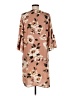 Les Amis 100% Polyester Print Brown Casual Dress Size M - photo 2