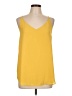Ann Taylor LOFT Outlet 100% Polyester Yellow Tank Top Size L - photo 1