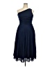 H&M 100% Polyester Blue Cocktail Dress Size L - photo 1