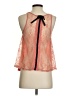 Pins and Needles Aztec Or Tribal Print Bow Print Orange Sleeveless Blouse Size S - photo 2