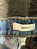 Forever 21 100% Cotton Blue Denim Shorts Size 2 - photo 3