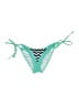 Assorted Brands Chevron-herringbone Green Swimsuit Bottoms Size S - photo 1
