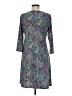 Tommy Hilfiger Paisley Gray Casual Dress Size 6 - photo 2