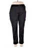 Chico's 100% Polyester Black Cargo Pants Size Lg (2) - photo 1
