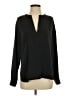 Vince. Black Long Sleeve Silk Top Size 4 - photo 1