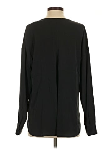 Vince. Long Sleeve Silk Top (view 2)