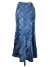 Free People 100% Polyester Tie-dye Blue Denim Skirt Size M - photo 1