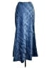 Free People 100% Polyester Tie-dye Blue Denim Skirt Size M - photo 2