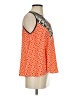 Le Sample 100% Polyester Orange Sleeveless Blouse Size S - photo 4