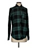 Hollister Plaid Green Long Sleeve Button-Down Shirt Size S - photo 1