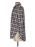 Athleta Checkered-gingham Gray Long Sleeve Button-Down Shirt Size S - photo 5
