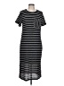Andrew Marc Stripes Black Casual Dress Size L - photo 1