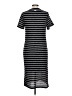 Andrew Marc Stripes Black Casual Dress Size L - photo 2
