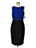 Kasper Color Block Blue Cocktail Dress Size 8 - photo 1