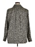 H&M 100% Polyester Animal Print Black Long Sleeve Blouse Size XL - photo 2