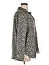 H&M 100% Polyester Animal Print Black Long Sleeve Blouse Size XL - photo 4