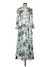 Emporio Sirenuse Tropical Ivory Casual Dress Size EU 42 / US 12 - photo 1