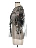 Zara Silver Short Sleeve Blouse Size M - photo 5