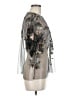 Zara Silver Short Sleeve Blouse Size M - photo 4