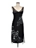 BCBG 100% Polyester Stars Black Cocktail Dress Size 6 - photo 1