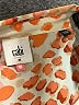 CAbi 100% Polyester Animal Print Orange 3/4 Sleeve Blouse Size M - photo 7
