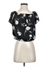 Sienna Sky 100% Polyester Black Short Sleeve Blouse Size S - photo 1