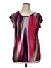 Haggar Purple Short Sleeve Blouse Size XL - photo 1