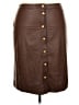 Talbots 100% Polyester Brown Faux Leather Skirt Size 18 - photo 1