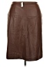 Talbots 100% Polyester Brown Faux Leather Skirt Size 18 - photo 2