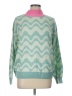 99 Jane Street 100% Acrylic Chevron-herringbone Green Pullover Sweater Size L - photo 1