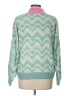 99 Jane Street 100% Acrylic Chevron-herringbone Green Pullover Sweater Size L - photo 2