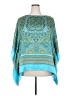 MICHAEL Michael Kors 100% Polyester Teal Kimono Size 2X - photo 1