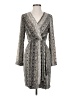 Slate & Willow 100% Polyamide Chevron-herringbone Gray Cocktail Dress Size 4 - photo 1