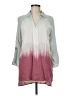 C established 1946 100% Rayon Color Block Pink 3/4 Sleeve Blouse Size M - photo 1