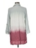 C established 1946 100% Rayon Color Block Pink 3/4 Sleeve Blouse Size M - photo 2