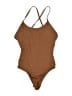 AGOLDE Solid Brown One Piece Swimsuit Size XS - photo 1