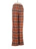 Zara Plaid Orange Casual Pants Size S - photo 2